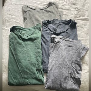 Four Men’s Tees - three J Crew and one Gap